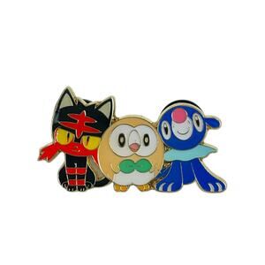 Pokémon Sun Moon Alola Starters Official 2016 Enamel Pin Rowlet Popplio Litten